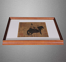 那曲地书画装裱配框服务案例